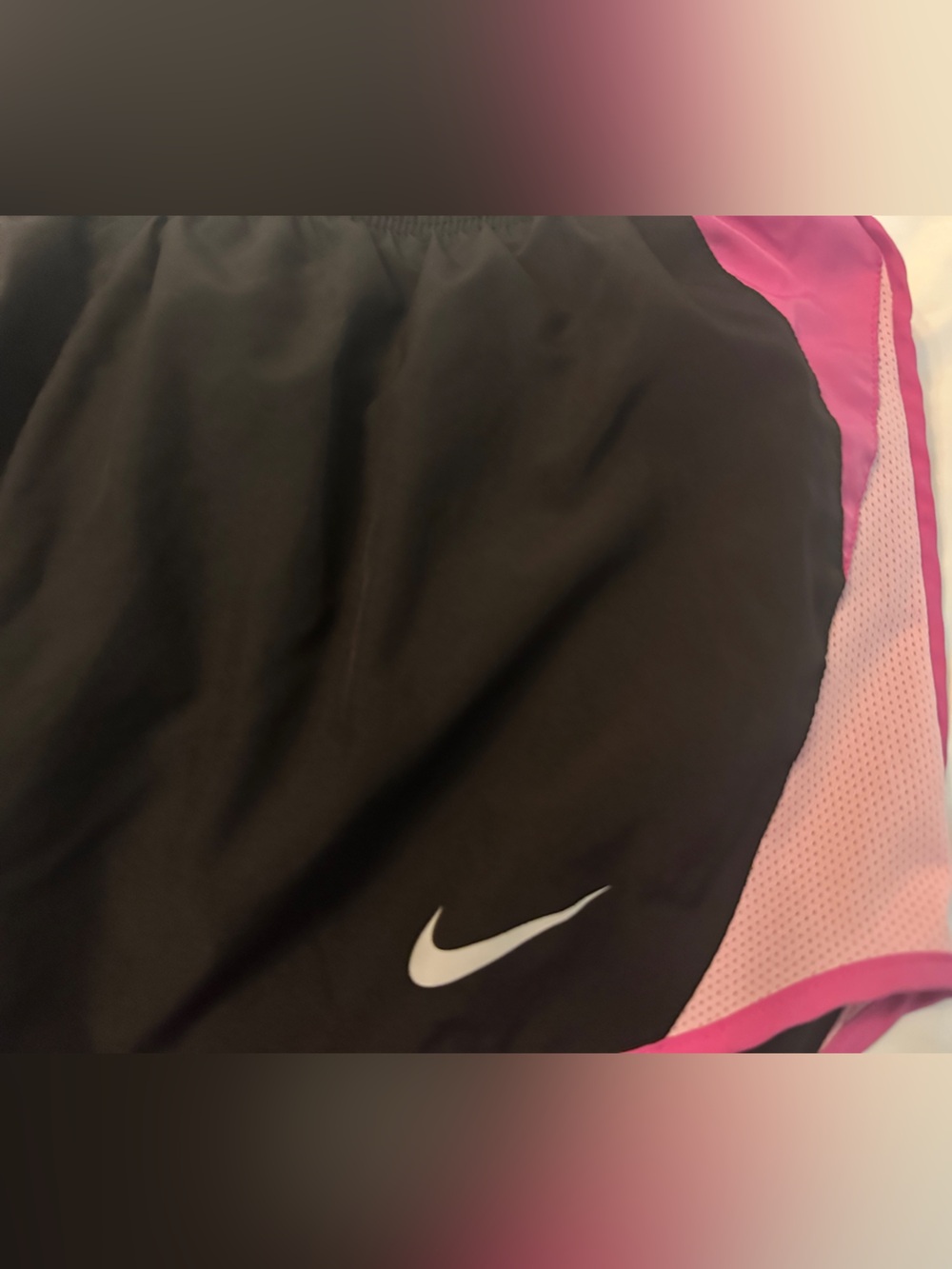 Nike Dri-FIT Black Athletic Top with White Logo - Picture 2 of 4